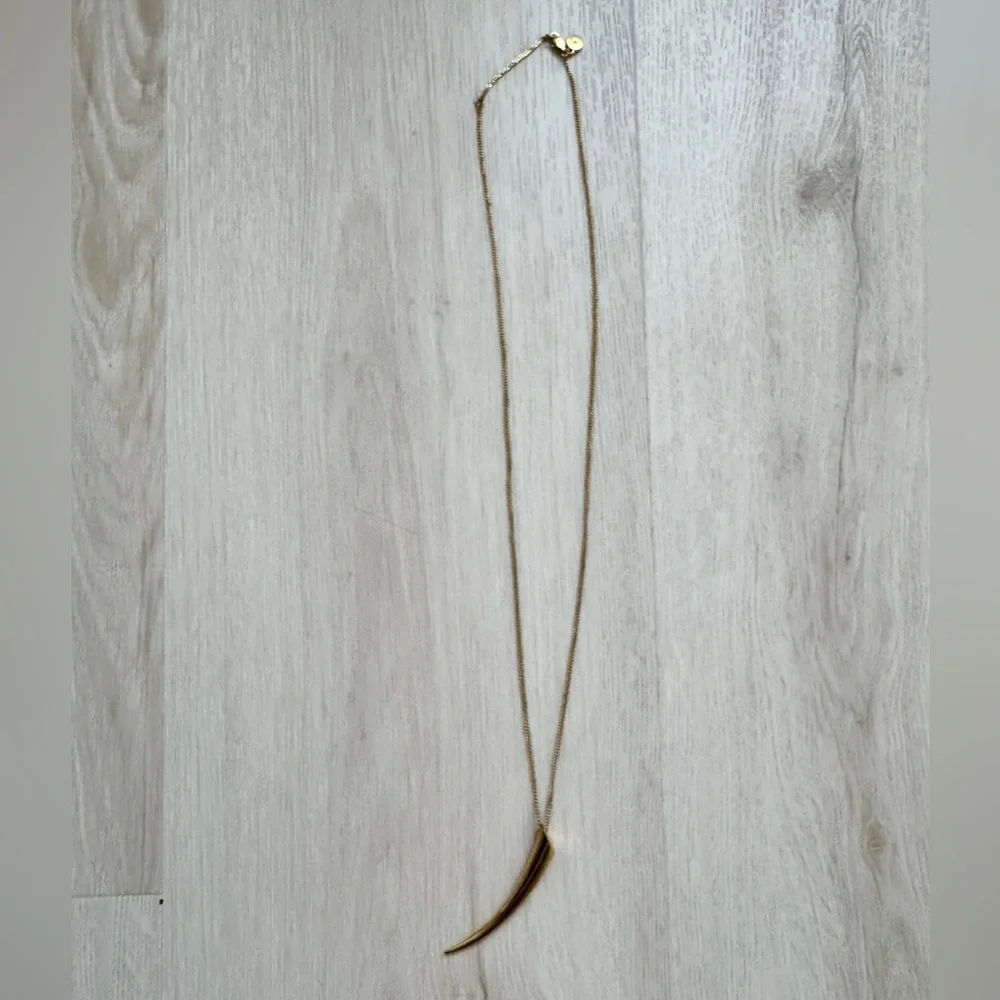 Michael Kors Long Horn Pendant Necklace - Picture 4 of 5